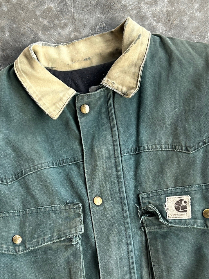 Vintage Green Cropped Jacket
