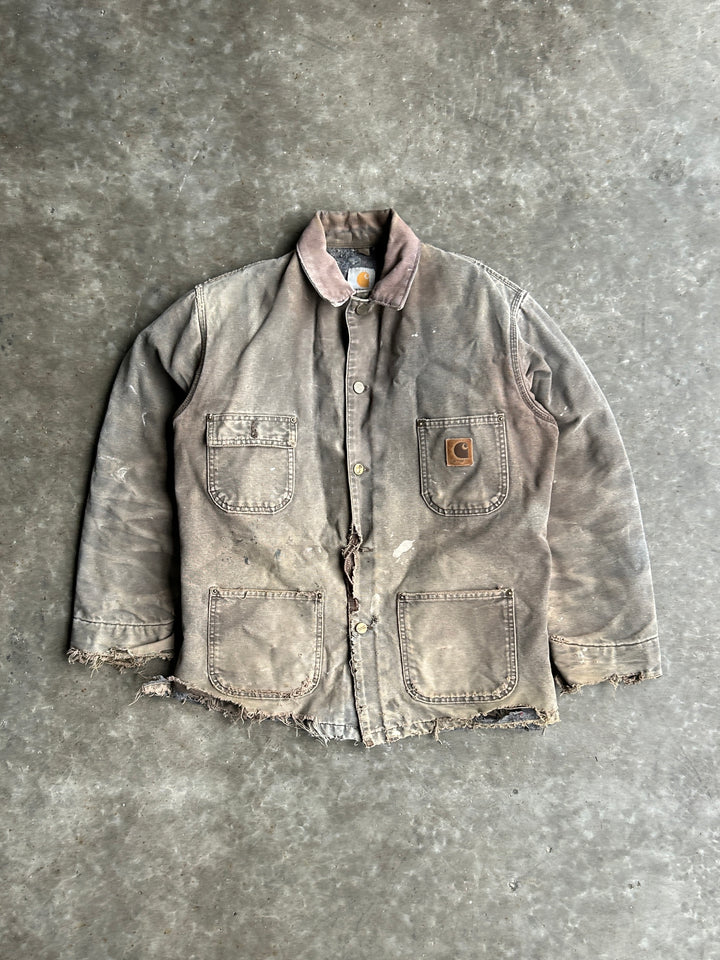 Vintage Olive Button Up Jacket